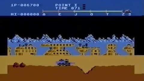 Moon Patrol Review (Atari 8-Bit)