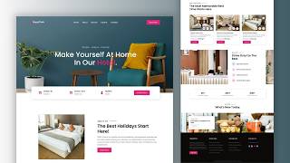 Modern Hotel Website Using HTML CSS JavaScript ✨ (Free Download)