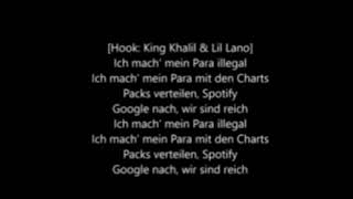 KING KHALIL FEAT LIL LANO - PARA ILLEGAL | LYRICS