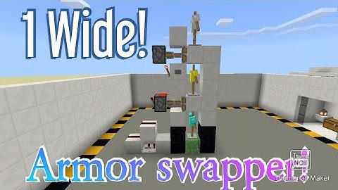 1 Wide! Armor swapper in MCPE/BE/Xbox/PS4/Etc.