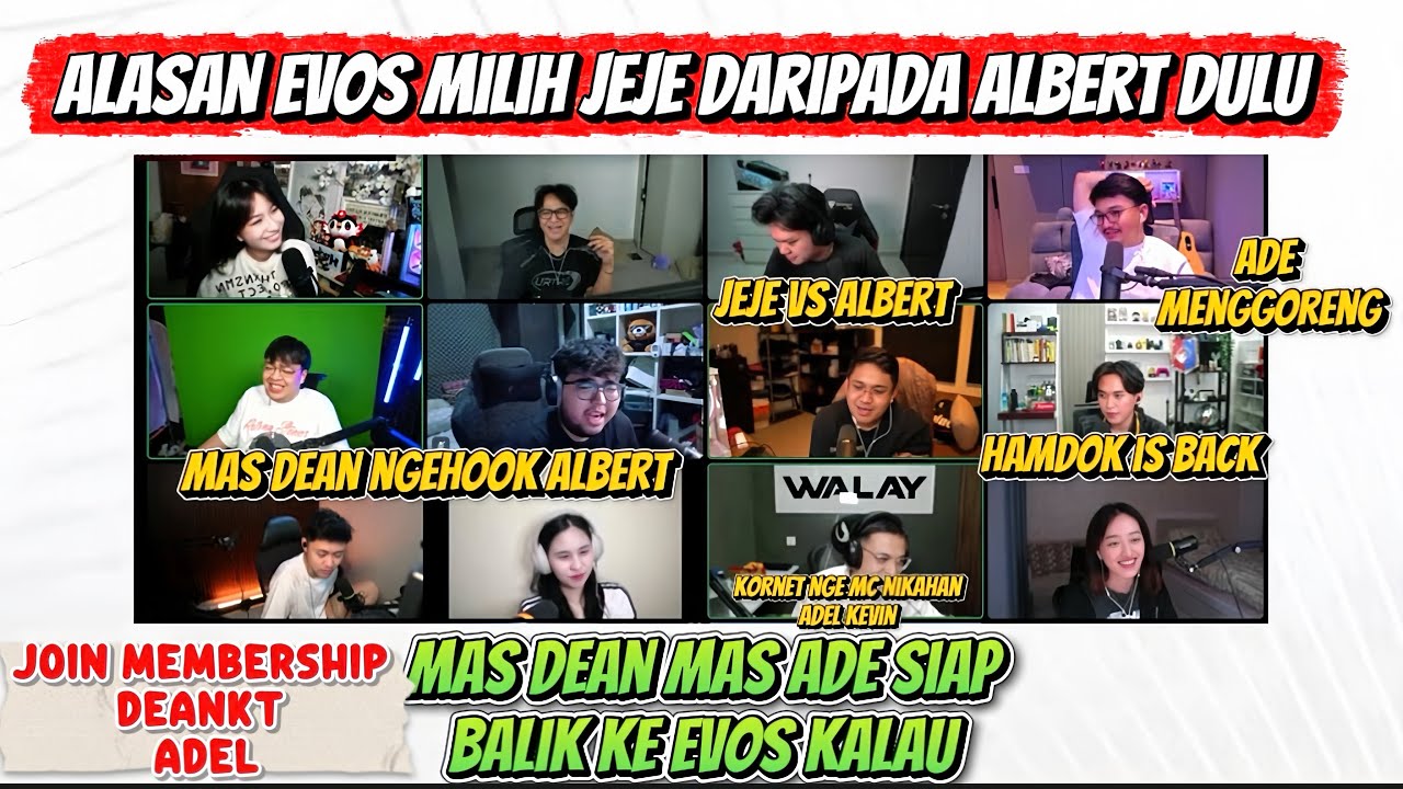 DEANKT & MAS ADE SIAP BALIK KE EVOS KALAU.. ALASAN EVOS MILIH JEJE DARIPADA ALBERT | DISCORD MOMENT 