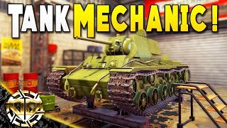 CONVERTED THE SHOP TO REPAIR TANKS THIS IS WHAT HAPPENED - Tank Mechanic Simulator Gameplay - DEMO screenshot 2