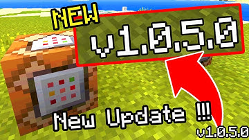 NEW Minecraft Pocket Edition 1.0.5 Update RELEASED! "COMMAND BLOCK UPDATE" Minecraft PE