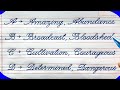Learn English Vocabulary with Beautiful Cursive Writing | A to Z Vocabulary for Beginners
