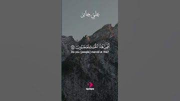 سورة النجم | "ليس لها من دون الله كاشفة" | نهايات تقود للسجود | #تلاوة_قرآن 🌸