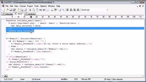 jQuery Tutorial   110   Email validation