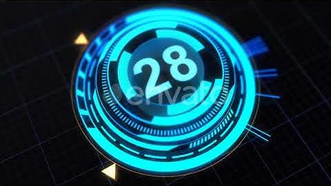 3D HUD Countdown Motion Graphics Animation