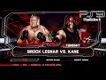 Wwe 2k14 ps3  brock lesnar vs kane 2kmclassic