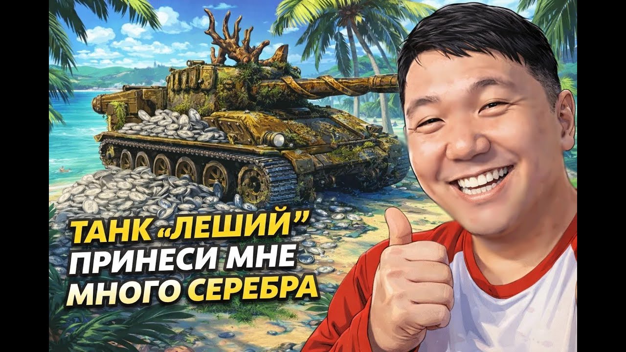 ТАНК "ЛЕШИЙ"  ПРИНЕСИ МНЕ МНОГО СЕРЕБРА. ПОМОГИТЕ НАБРАТЬ 100 ЛАЙКОВ.