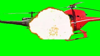 2 Helicopter Blast Green Screen 2024 Free To Use