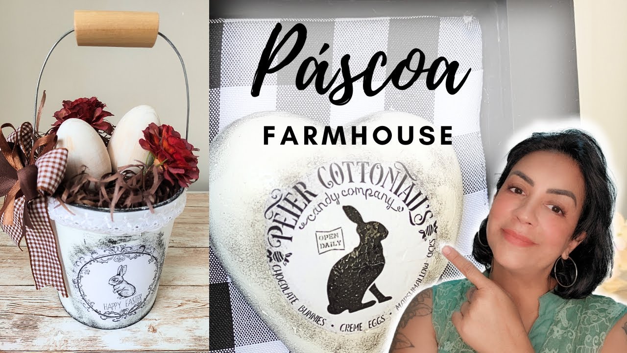 DIY | DECORAÇÃO PÁSCOA - 2 IDEIAS FÁCEIS NO ESTILO FARMHOUSE