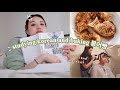 keeping busy vlog 🍞 boyfriend haircut, studying, korean pastries!