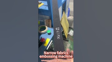 PLC control auto narrow fabrics 3d embossing machine for logo/trademark/letters on elastic belts