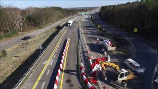 Film 109 - Przełożenie ruchu na jezdnię główną (strona lewa) od km 49+973 do km 52+550. screenshot 2