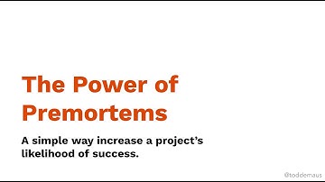 How to Run a Project Premortem