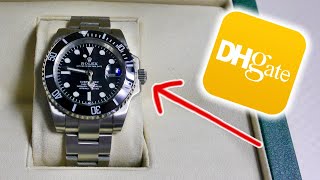 Incredible Rolex Submariner With Box And Papers On Dhgate For Only 60$ Unboxing and Review !!