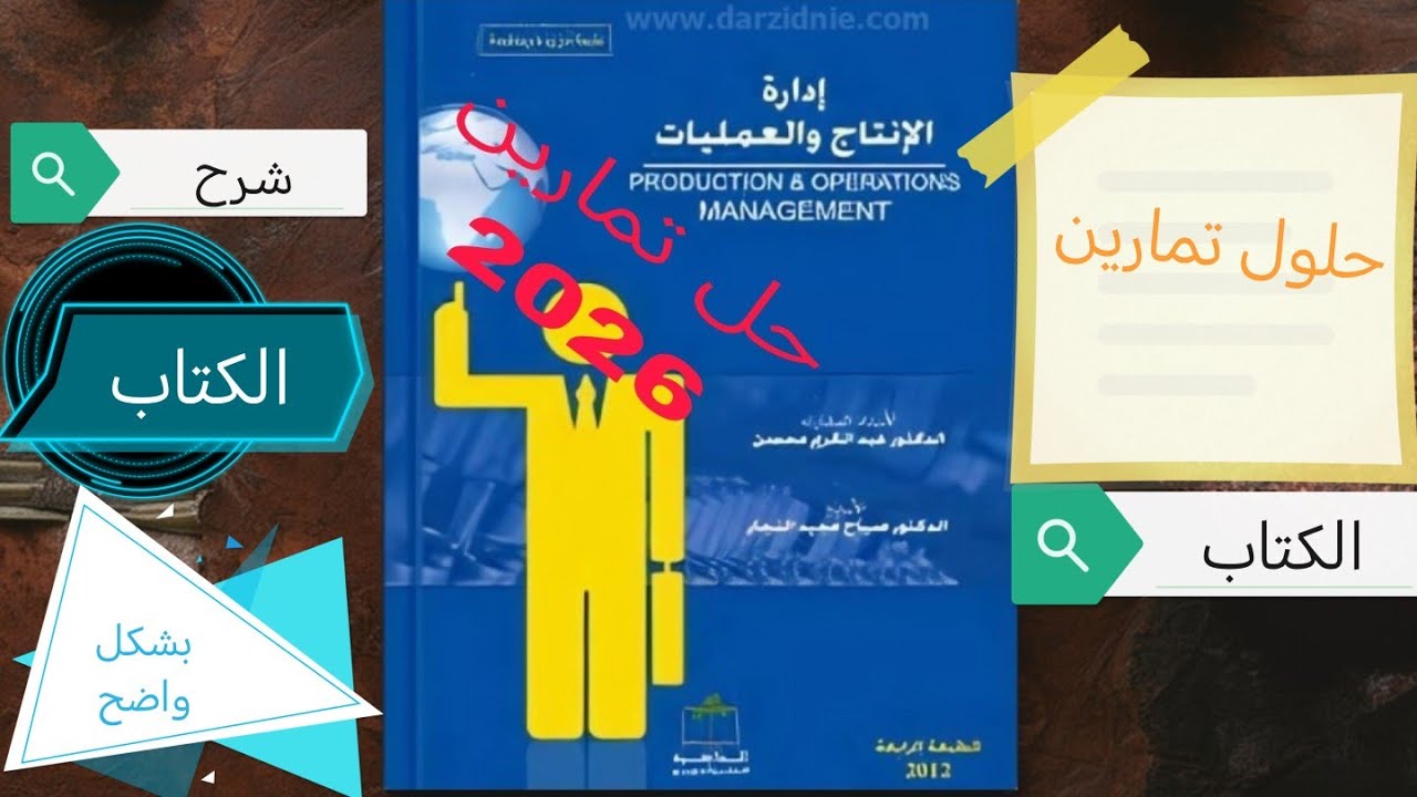 حل تمارين ادارة الانتاج والعمليات حل تمارين وامثلة الطاقة الانتاجية والطاقة المقدرة و الفاعلة