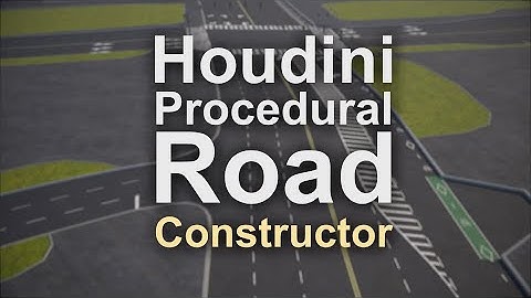 Houdini Procedural Roads Constructor