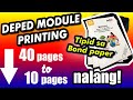 Paano makatipid ng bond paper? | Module Booklet Printing Tutorial