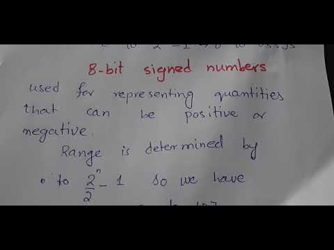 Introduction to signed and unsigned numbers in computer