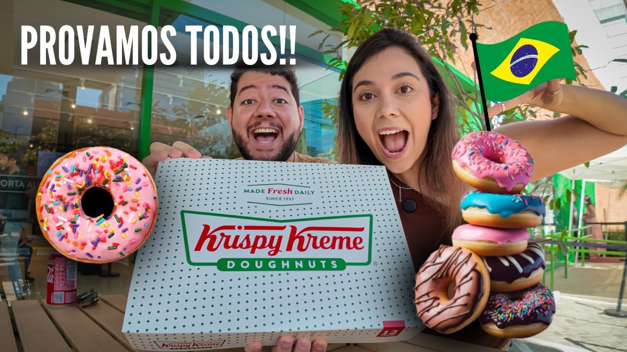 FINALMENTE provamos Krispy Kreme em São Paulo