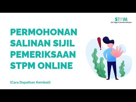 Permohonan Salinan Sijil Peperiksaan STPM Online