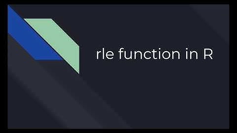 R Tutorial Episode 16 - rle function in R