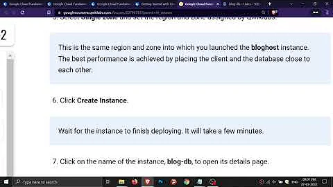 Google Cloud Fundamentals Getting Started with Cloud Storage and Cloud SQL | Qwiklabs