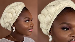 The easiest simple braided turban tutorial | using jersey scarf 💯 by Hadeedee Makeovers 527 views 1 month ago 1 minute, 58 seconds