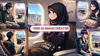 Islamic DP girls+boys ai image generation | TikTok vital photo editing | Bing image creator tutorial screenshot 1