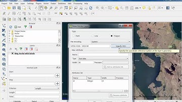 QGIS, satellite background and new shapefile