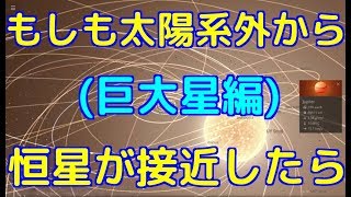もしも太陽系外から恒星が突入してきたら(巨大星編)