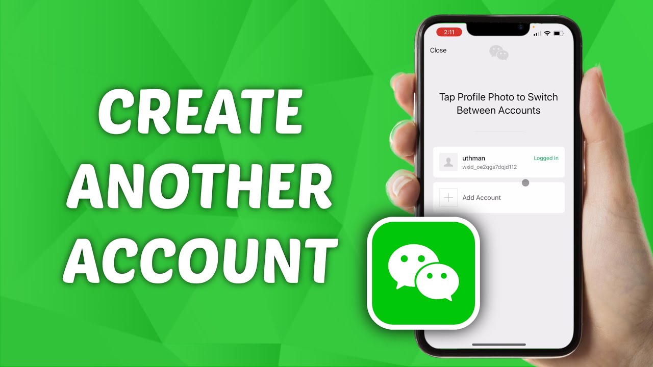 How to Create Another Account on WeChat - YouTube