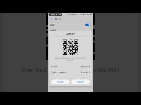 Huawei Mate 9 QR code for WiFi