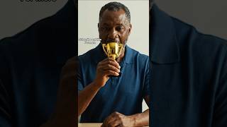 A man was eating trophy and trophy goes inside the man #shortvideo #eating
