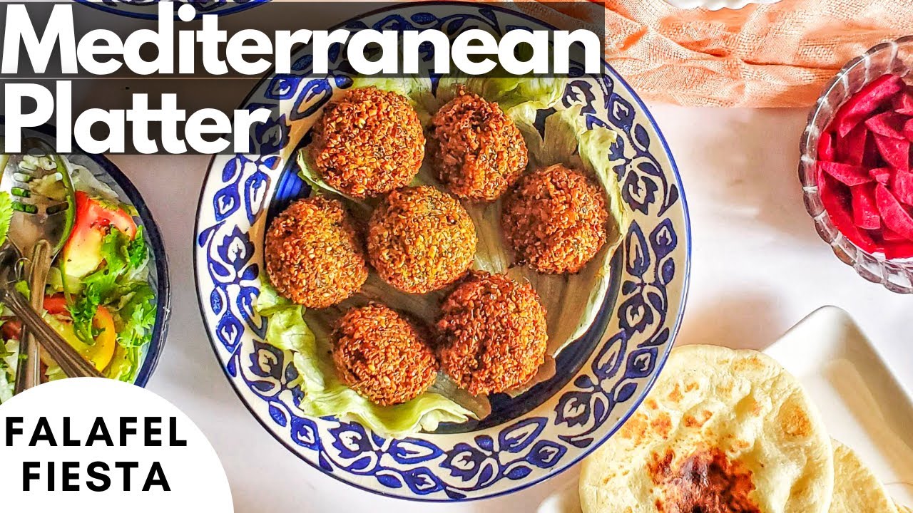 Mediterranean Mezze Platter Recipe | Falafel | Hummus | Chili Dip (Ezme ...