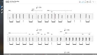 Fleetwood Mac - Go Your Own Way (LEAD GUITAR TAB PLAY ALONG)