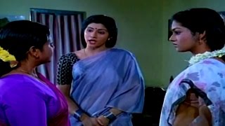 Chinna Kodalu Movie Vani Scolding Rajasulochana Scene Suresh, Vani Vishwanath.