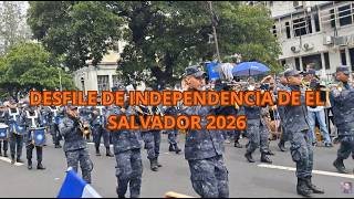 EL SALVADOR INDEPENDENCE DAY PARADE 2026. PART II. SAN BARTOLO INSTITUTE BAND
