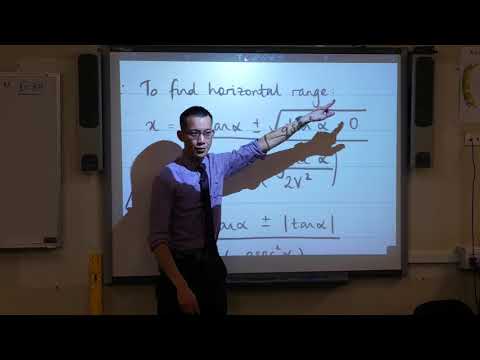 Equation of Path (3 of 4: Finding horizontal range)