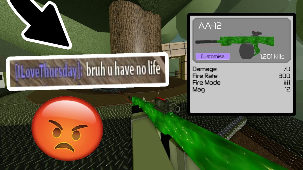 I MADE PEOPLE MAD WITH THE AA-12 (Roblox Energy Assault)