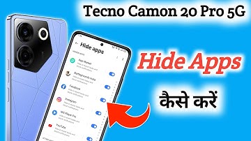 How to hide apps in Tecno camon 20 pro 5g /Tecno camon 20 pro 5g app hide/app hide setting
