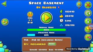 Space Basement 100% [3 Coins] [Geometry Dash]