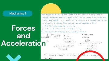 Forces and Acceleration (Edexcel IAL M1 4.3)