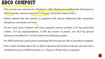 Bangalore , NADEP  ,ADCO Methods of Composting