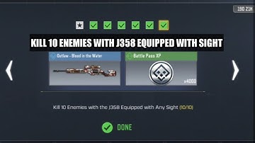 KILL 10 ENEMIES WITH THE J358 EQUIPPED WITH ANY SIGHT RETRIBUTION CALL OF DUTY MOBILE COD MOBILE COD
