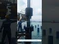 Offshore Pile Driving Process | Massive Hydraulic Piling Machine at Sea