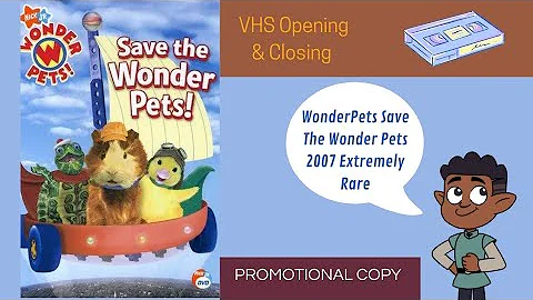 The Wonder Pets Save The Wonder Pets 2007 Extremely Rare VHS Opening & Closing (Promotional Copy)