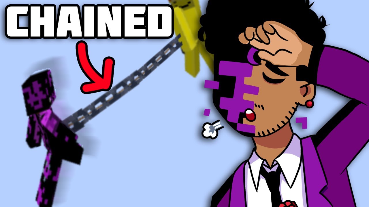 Minecraft Chained Together — КРАЙНЕ БОЛЬНО.