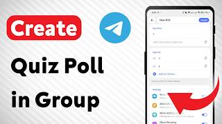 How to Create a Quiz Poll in a Telegram Group (Updated)